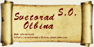 Svetorad Olbina vizit kartica